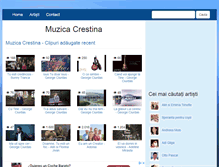 Tablet Screenshot of muzica-crestina.com